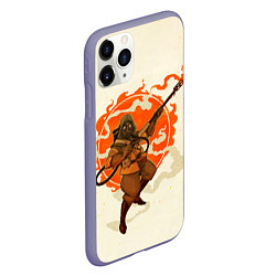 Чехол iPhone 11 Pro матовый Pyro style, цвет: 3D-серый — фото 2