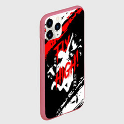 Чехол iPhone 11 Pro матовый FLY HIGH! Haikyu!!, цвет: 3D-малиновый — фото 2
