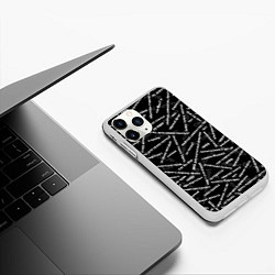 Чехол iPhone 11 Pro матовый ELYSIUM SONGS PATTERN Z, цвет: 3D-белый — фото 2