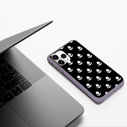 Чехол iPhone 11 Pro матовый Кимоно Хяккимару Дороро Z, цвет: 3D-серый — фото 2