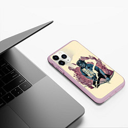 Чехол iPhone 11 Pro матовый Angry Elly, цвет: 3D-розовый — фото 2