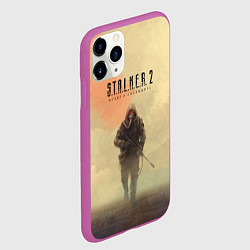 Чехол iPhone 11 Pro матовый Сталкер одиночка, цвет: 3D-фиолетовый — фото 2