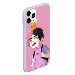 Чехол iPhone 11 Pro матовый Young Lil Peep, цвет: 3D-светло-сиреневый — фото 2