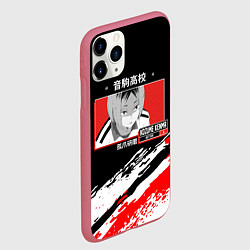Чехол iPhone 11 Pro матовый Кенма Козуме Haikyuu!!, цвет: 3D-малиновый — фото 2