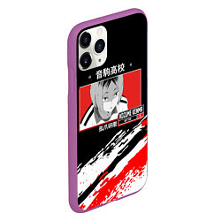 Чехол iPhone 11 Pro матовый Кенма Козуме Haikyuu!!, цвет: 3D-фиолетовый — фото 2