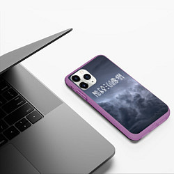 Чехол iPhone 11 Pro матовый НЕБО СЛАВЯН СЛАВЯНСТВО Z, цвет: 3D-фиолетовый — фото 2