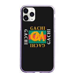 Чехол iPhone 11 Pro матовый ГачиМучи, цвет: 3D-светло-сиреневый