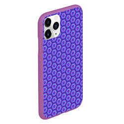 Чехол iPhone 11 Pro матовый Geometric Background, цвет: 3D-фиолетовый — фото 2