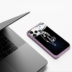 Чехол iPhone 11 Pro матовый Змеи, цвет: 3D-сиреневый — фото 2