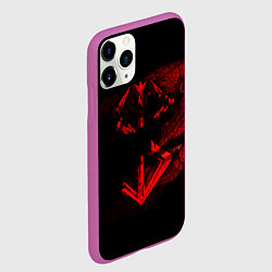 Чехол iPhone 11 Pro матовый Берсерк манга, цвет: 3D-фиолетовый — фото 2