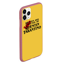Чехол iPhone 11 Pro матовый Quentin Tarantino, цвет: 3D-малиновый — фото 2