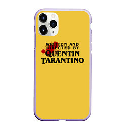 Чехол iPhone 11 Pro матовый Quentin Tarantino, цвет: 3D-светло-сиреневый