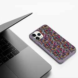 Чехол iPhone 11 Pro матовый Музыкальные Инструменты, цвет: 3D-серый — фото 2
