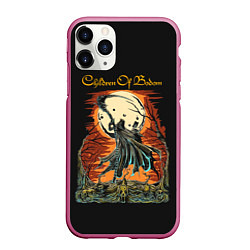 Чехол iPhone 11 Pro матовый Children of bodom, цвет: 3D-малиновый