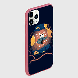 Чехол iPhone 11 Pro матовый Воодушевленный рыцарь, цвет: 3D-малиновый — фото 2
