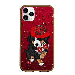 Чехол iPhone 11 Pro матовый Cool Dog, цвет: 3D-коричневый
