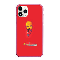 Чехол iPhone 11 Pro матовый Энди Уорхол - Красный Ленин