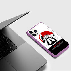 Чехол iPhone 11 Pro матовый Эдвард Ньюгейт One Piece Большой куш, цвет: 3D-фиолетовый — фото 2