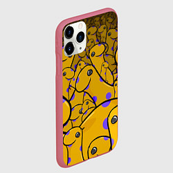 Чехол iPhone 11 Pro матовый Nessy, цвет: 3D-малиновый — фото 2