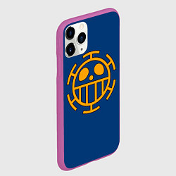 Чехол iPhone 11 Pro матовый Как у Трафальгара Ло One Piece, цвет: 3D-фиолетовый — фото 2