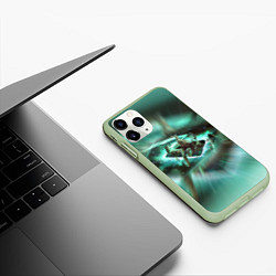 Чехол iPhone 11 Pro матовый ВЕДЬМАК THE WITCHER Z, цвет: 3D-салатовый — фото 2