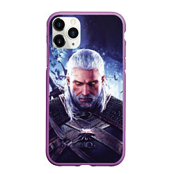 Чехол iPhone 11 Pro матовый THE WITCHER GERALT OF RIVIA, цвет: 3D-фиолетовый