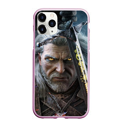 Чехол iPhone 11 Pro матовый THE WITCHER ГЕРАЛЬТ, цвет: 3D-розовый