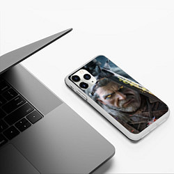 Чехол iPhone 11 Pro матовый THE WITCHER ГЕРАЛЬТ, цвет: 3D-белый — фото 2