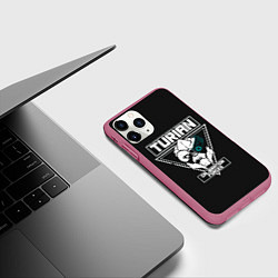 Чехол iPhone 11 Pro матовый Турианец, цвет: 3D-малиновый — фото 2