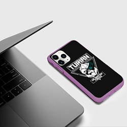 Чехол iPhone 11 Pro матовый Турианец, цвет: 3D-фиолетовый — фото 2