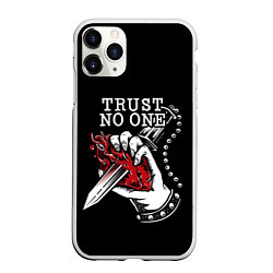 Чехол iPhone 11 Pro матовый TRUST NO ONE, цвет: 3D-белый