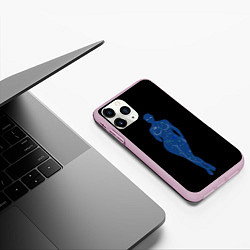 Чехол iPhone 11 Pro матовый Девушка космос, цвет: 3D-розовый — фото 2