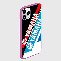 Чехол iPhone 11 Pro матовый YAMAHA ЯМАХА МОТОСПОРТ, цвет: 3D-фиолетовый — фото 2