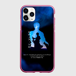 Чехол iPhone 11 Pro матовый Ророноа Зоро One Piece Большой куш, цвет: 3D-малиновый