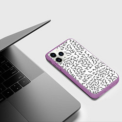 Чехол iPhone 11 Pro матовый Cleo, цвет: 3D-фиолетовый — фото 2
