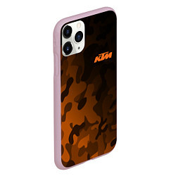 Чехол iPhone 11 Pro матовый KTM КТМ CAMO RACING, цвет: 3D-розовый — фото 2