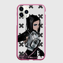 Чехол iPhone 11 Pro матовый Риэл Мэйер из Эрго Прокси, цвет: 3D-малиновый
