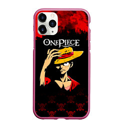 Чехол iPhone 11 Pro матовый Луффи One Piece Большой куш