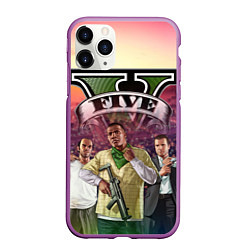 Чехол iPhone 11 Pro матовый GTA V TEAM FOREVER AND EVER