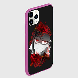 Чехол iPhone 11 Pro матовый Bad Girl Nagatoro, цвет: 3D-фиолетовый — фото 2