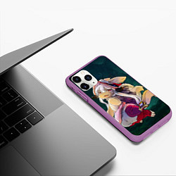 Чехол iPhone 11 Pro матовый Nanachi, цвет: 3D-фиолетовый — фото 2