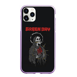 Чехол iPhone 11 Pro матовый GreenDay ГринДей Poster Z, цвет: 3D-сиреневый