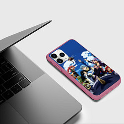 Чехол iPhone 11 Pro матовый Мое перерождение в слизь, цвет: 3D-малиновый — фото 2