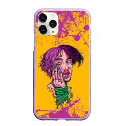 Чехол iPhone 11 Pro матовый LIL PUMP ЛИЛ ПАМП БРЫЗГИ Z, цвет: 3D-светло-сиреневый