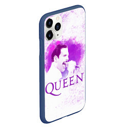 Чехол iPhone 11 Pro матовый Freddie Mercury Queen Z, цвет: 3D-тёмно-синий — фото 2