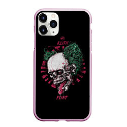 Чехол iPhone 11 Pro матовый Keith Flint, цвет: 3D-розовый