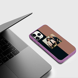 Чехол iPhone 11 Pro матовый Modern Talking Хиты 80-х, цвет: 3D-фиолетовый — фото 2