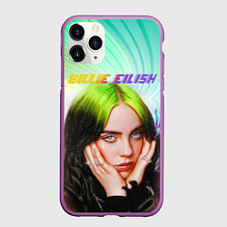 Чехол iPhone 11 Pro матовый BILLIE EILISH БИЛЛИ АЙЛИШ Z, цвет: 3D-фиолетовый