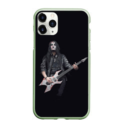 Чехол iPhone 11 Pro матовый James Root, цвет: 3D-салатовый