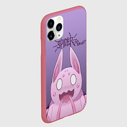 Чехол iPhone 11 Pro матовый Аниме Да, я паук, и что?, цвет: 3D-малиновый — фото 2